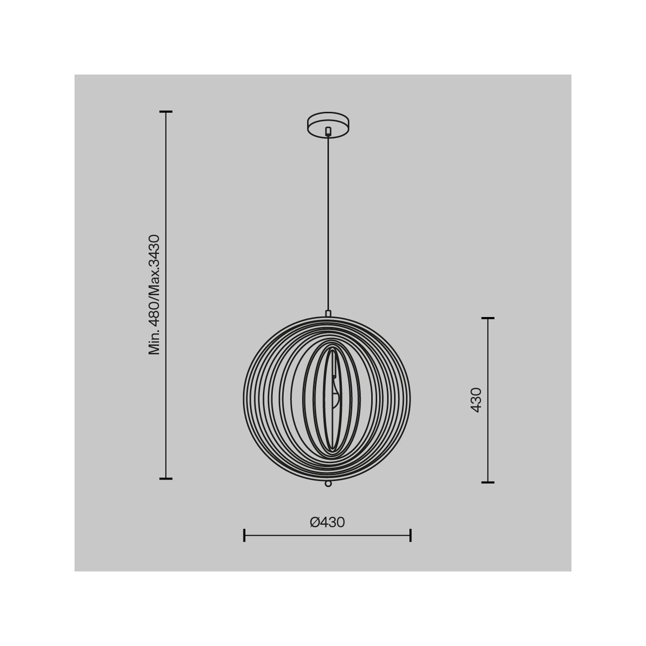Maytoni Lampe à suspension Roots