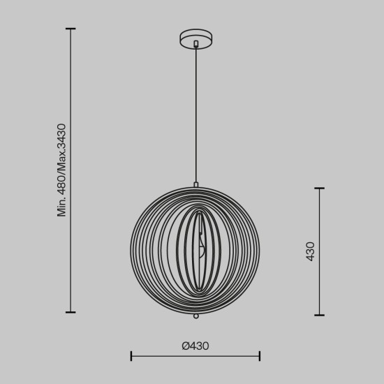 Maytoni Suspension Lamp Roots
