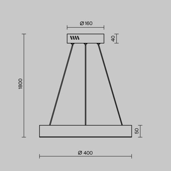 Maytoni Lampe à suspension Saturno