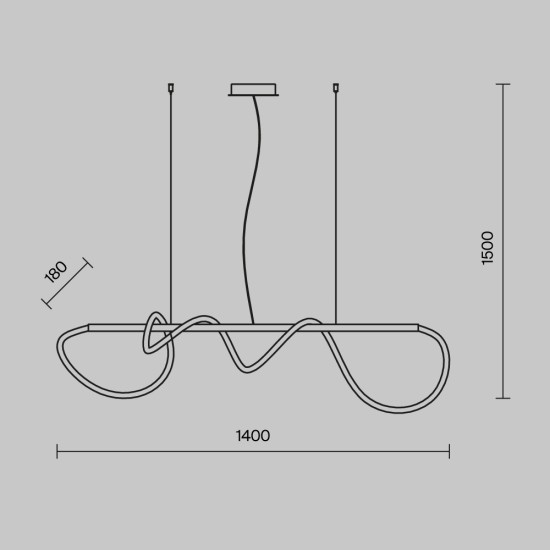 Maytoni Lampe à suspension Tau