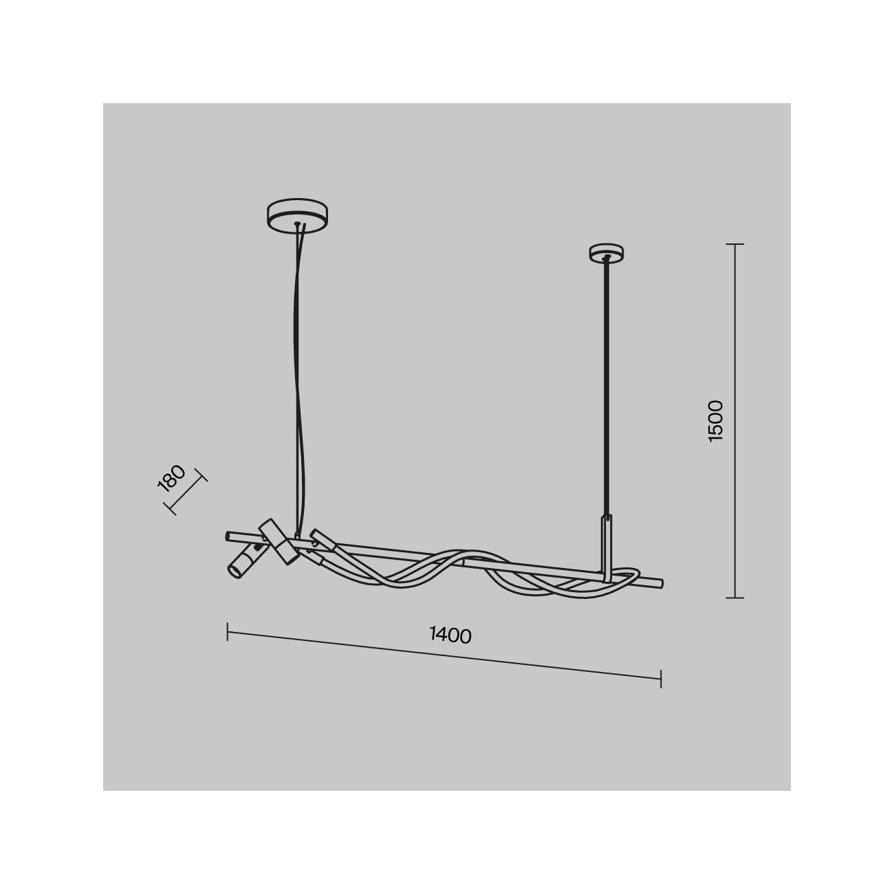 Maytoni Lampe à suspension Tau