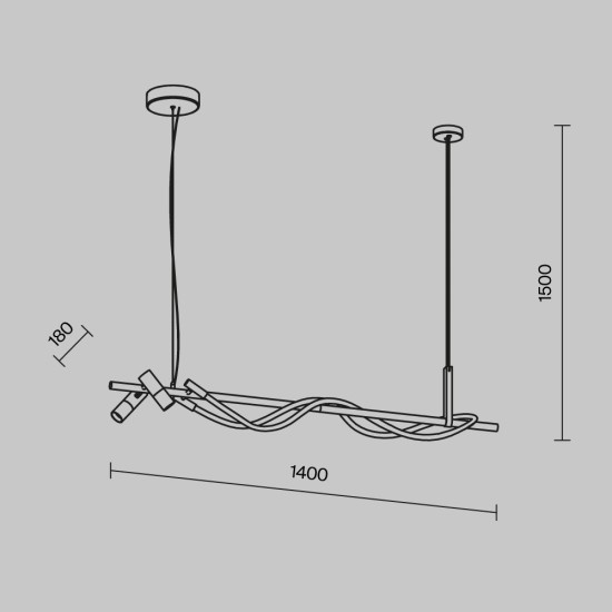 Maytoni Lampe à suspension Tau