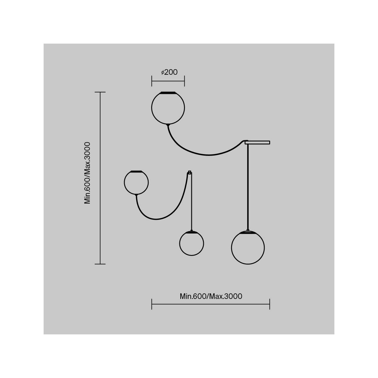 Maytoni Lampe à suspension Twins