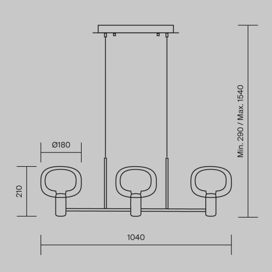 Maytoni Lampada a Sospensione Vision
