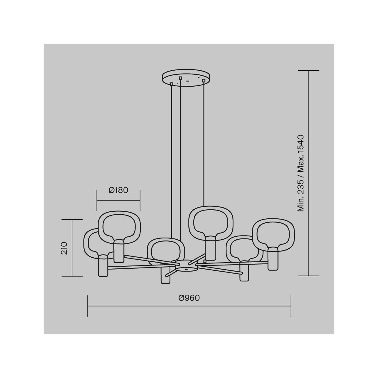 Maytoni Lampe à suspension Vision