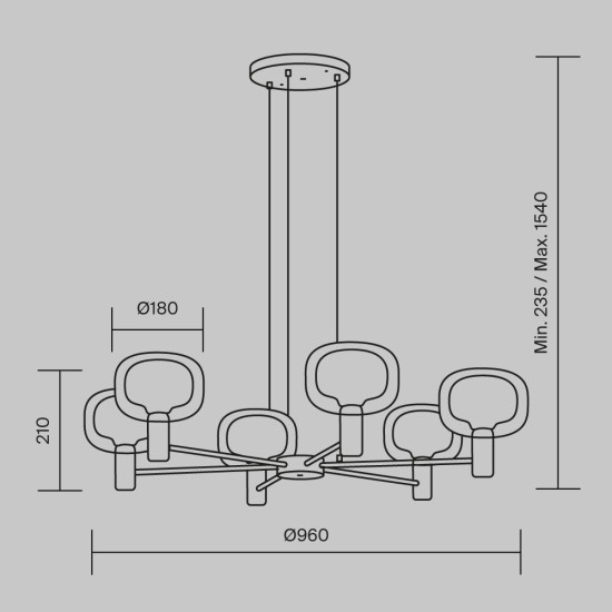 Maytoni Lampada a Sospensione Vision