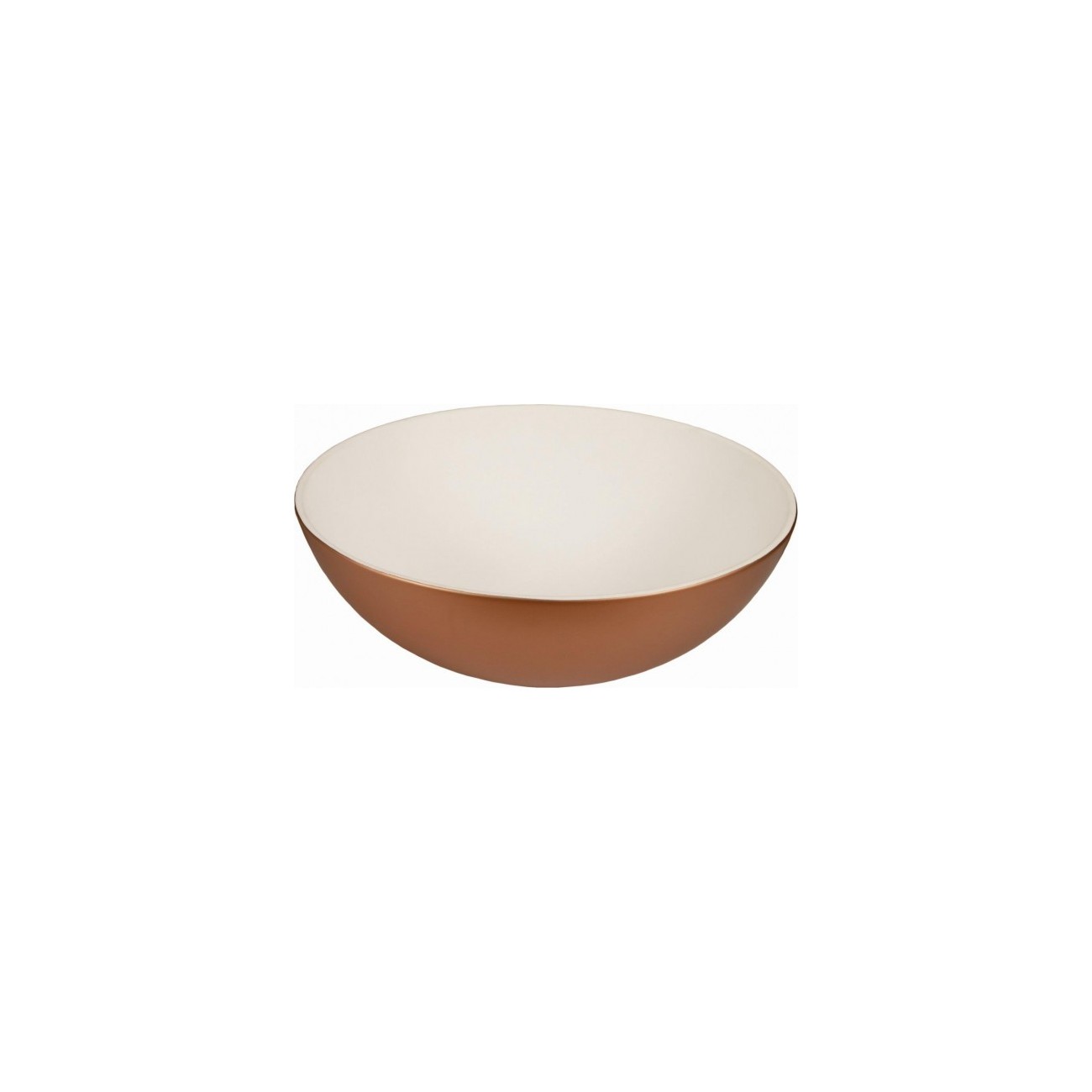 Dune washbasin WHITE AND COPPER