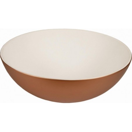 Dune washbasin WHITE AND COPPER