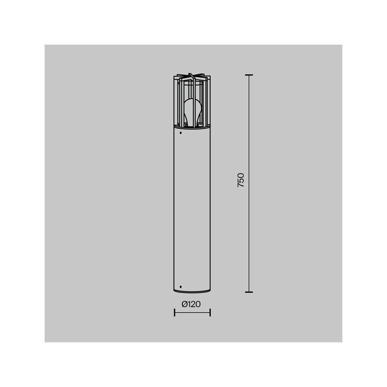Maytoni Outdoor Lampe de paysage Barrel