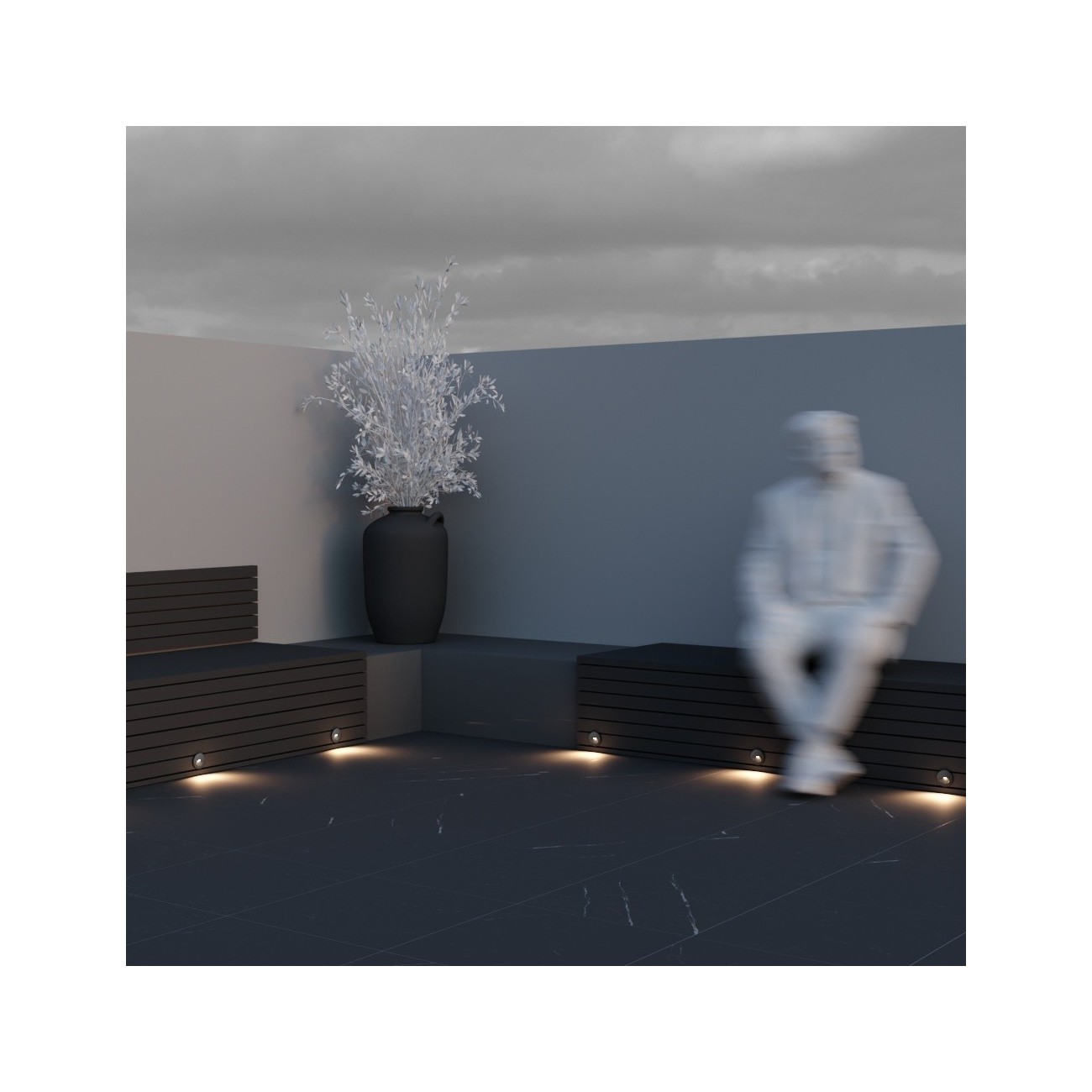 Maytoni Outdoor Illuminazione scale Bil
