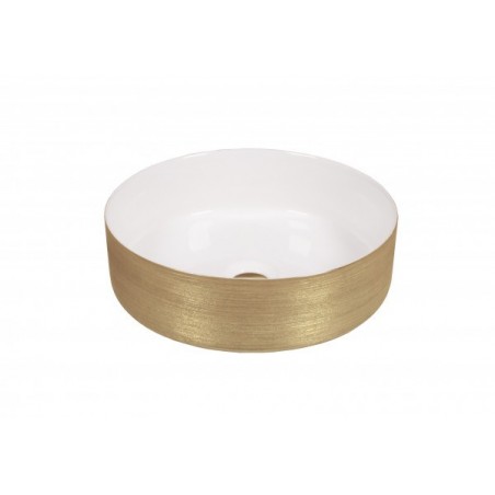 Dune washbasin HELLER WHITE & GOLD