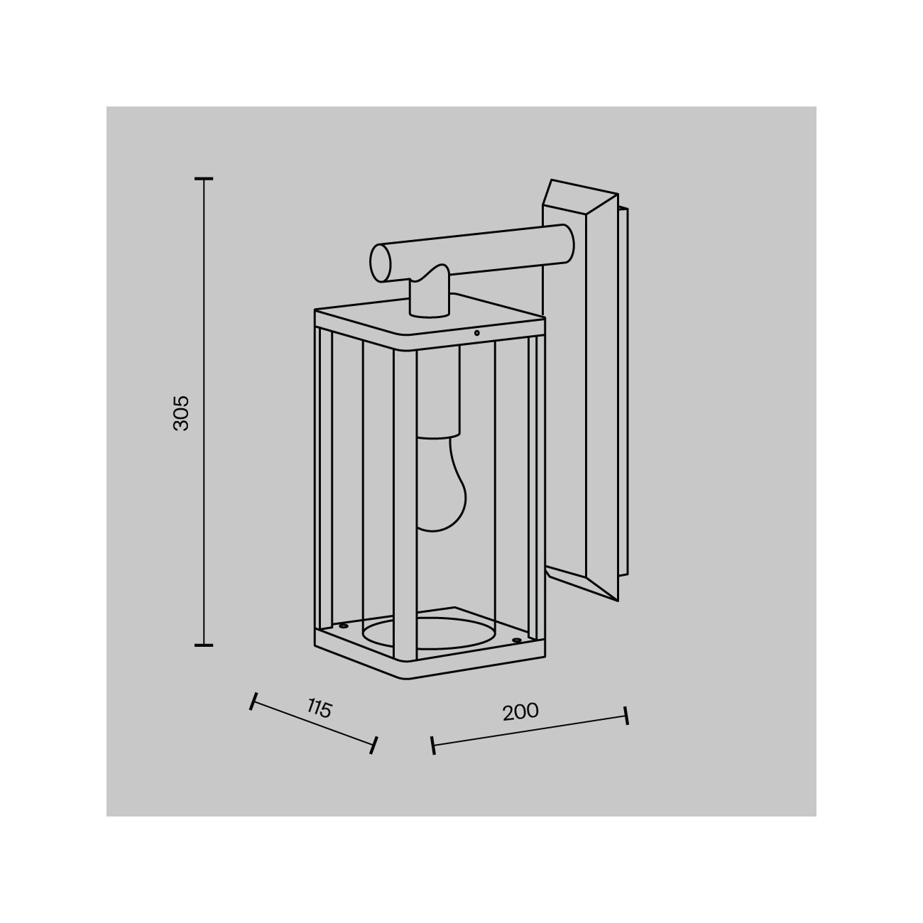 Maytoni Outdoor Lampada Paesaggistica Cell