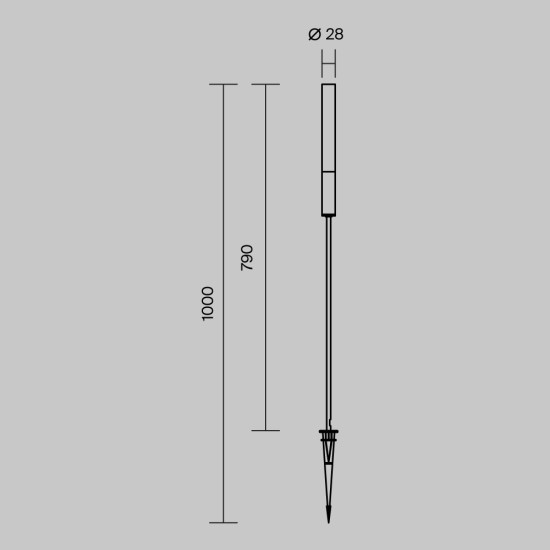 Maytoni Outdoor Lampada Paesaggistica Flare