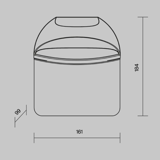 Maytoni Outdoor Lampada da Parete Esterno Gloss