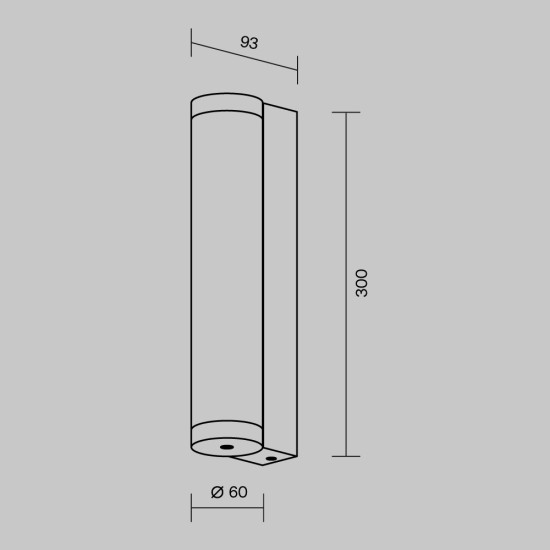 Maytoni Outdoor Lampada da Parete Esterno Rounge
