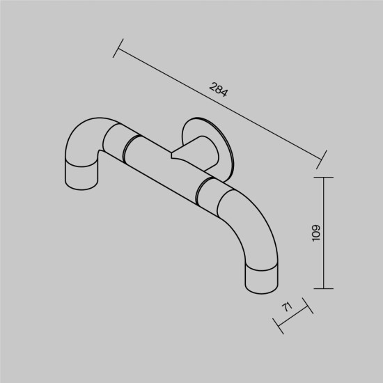 Maytoni Outdoor wall landscape lamp Sleek