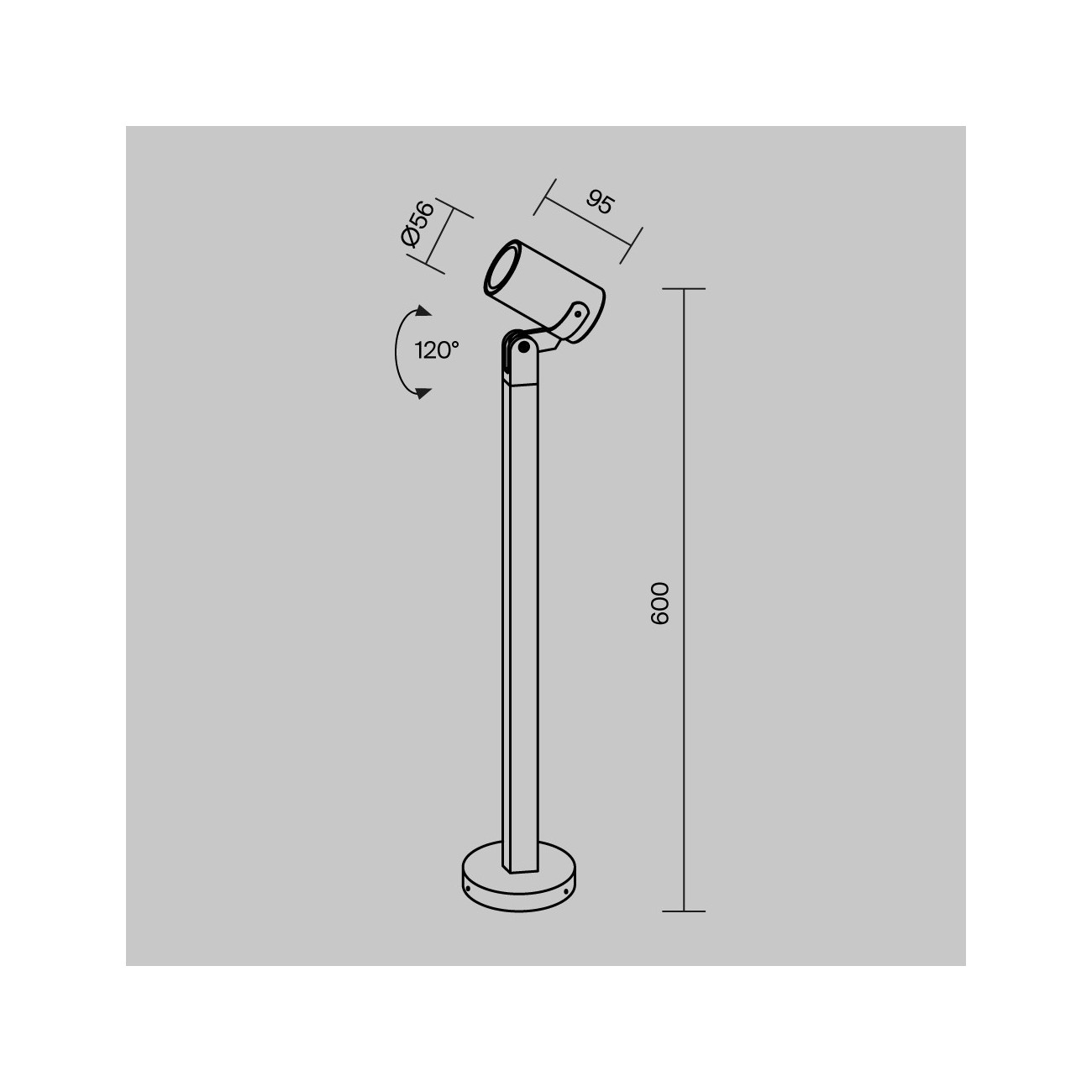 Maytoni Outdoor, Scope Lampadaire
