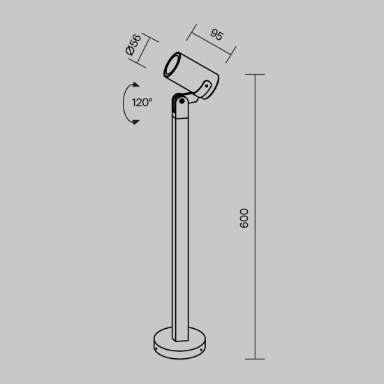 Maytoni Outdoor, Scope Floor lamp