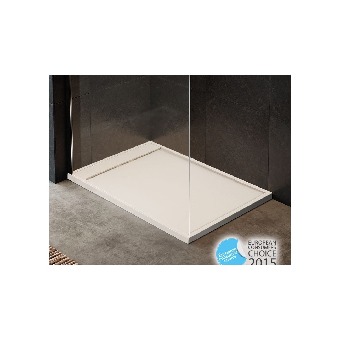 Glass 1989 Shower tray  Rug