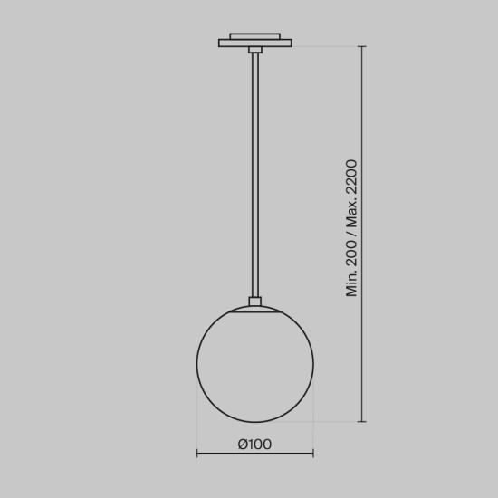 Maytoni Technical Pendant lamp a suspension Luna