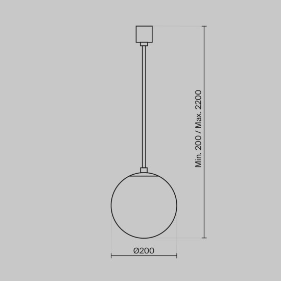 Maytoni Technical Pendant Lampada a Sospensione Luna