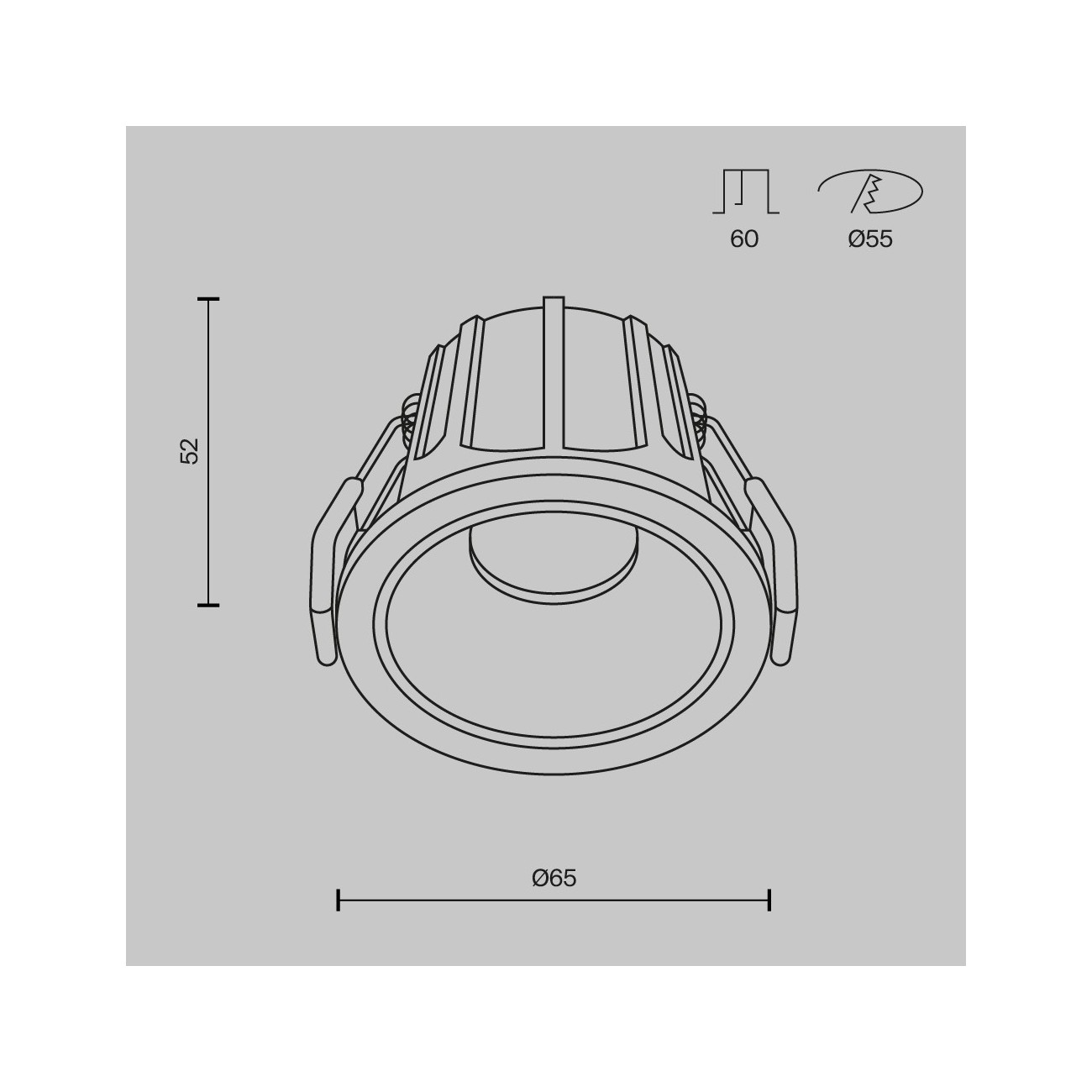 Maytoni Downlight Recessed Lamp Alfa LED