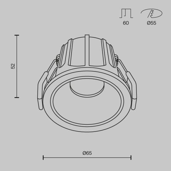 Maytoni Downlight Lampada da incasso Alfa LED