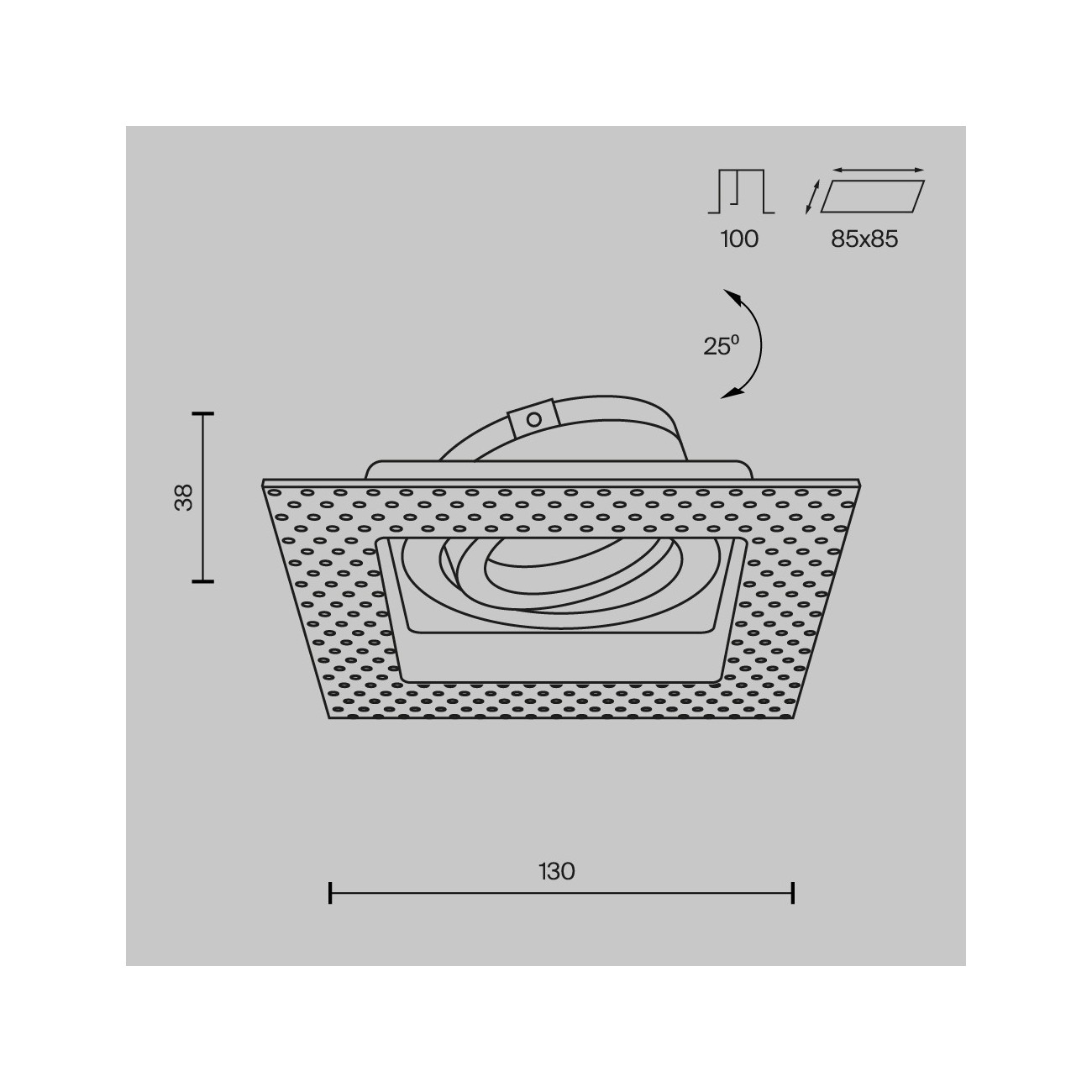 Maytoni Downlight Lampada da incasso Atom