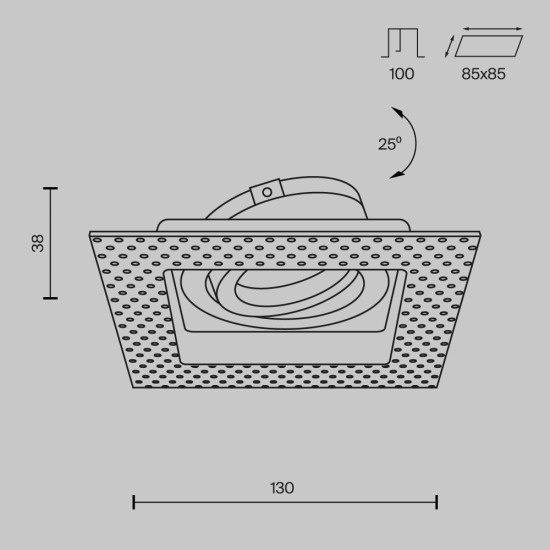 Maytoni Downlight Lampe Encassè Atom