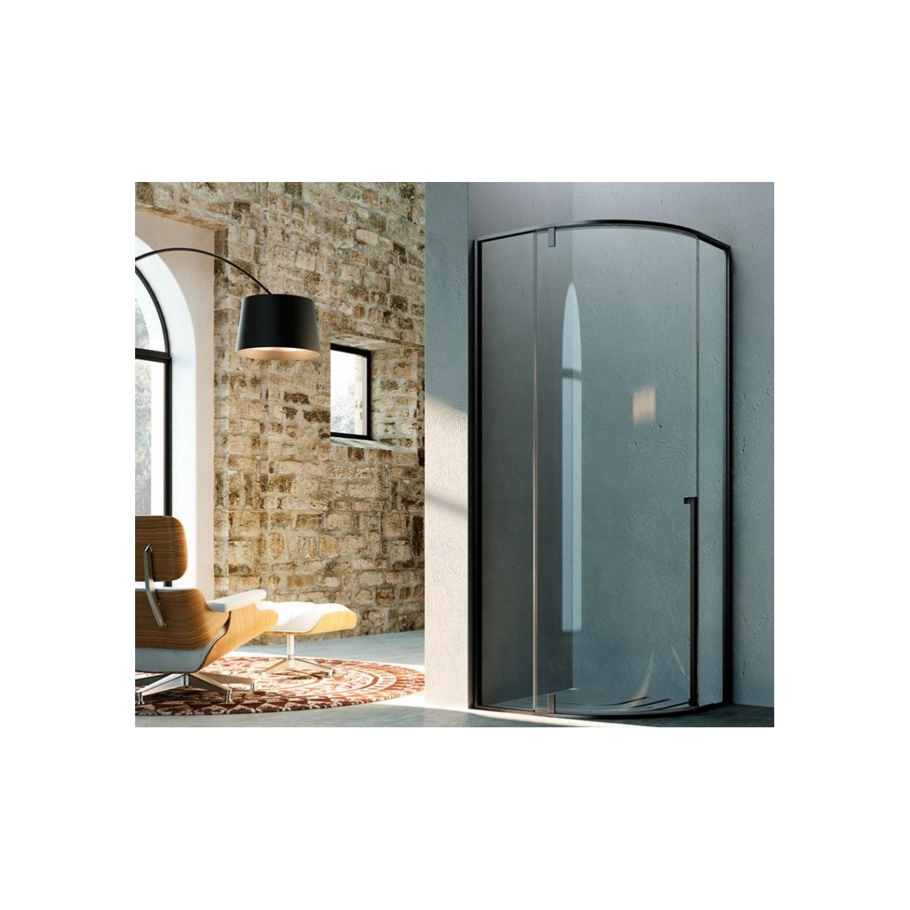 Glass 1989 Box doccia Kahuri con porta pivot