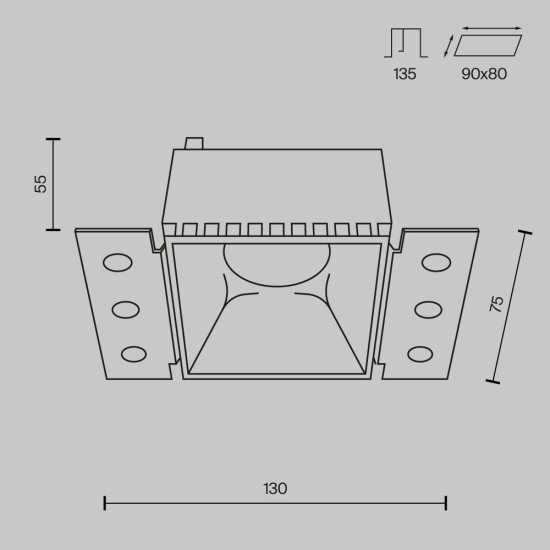 Maytoni Downlight Recessed Lamp Share