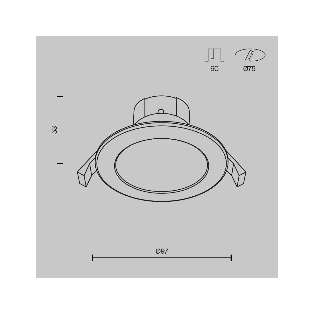 Maytoni Downlight Lampada da incasso Stockton