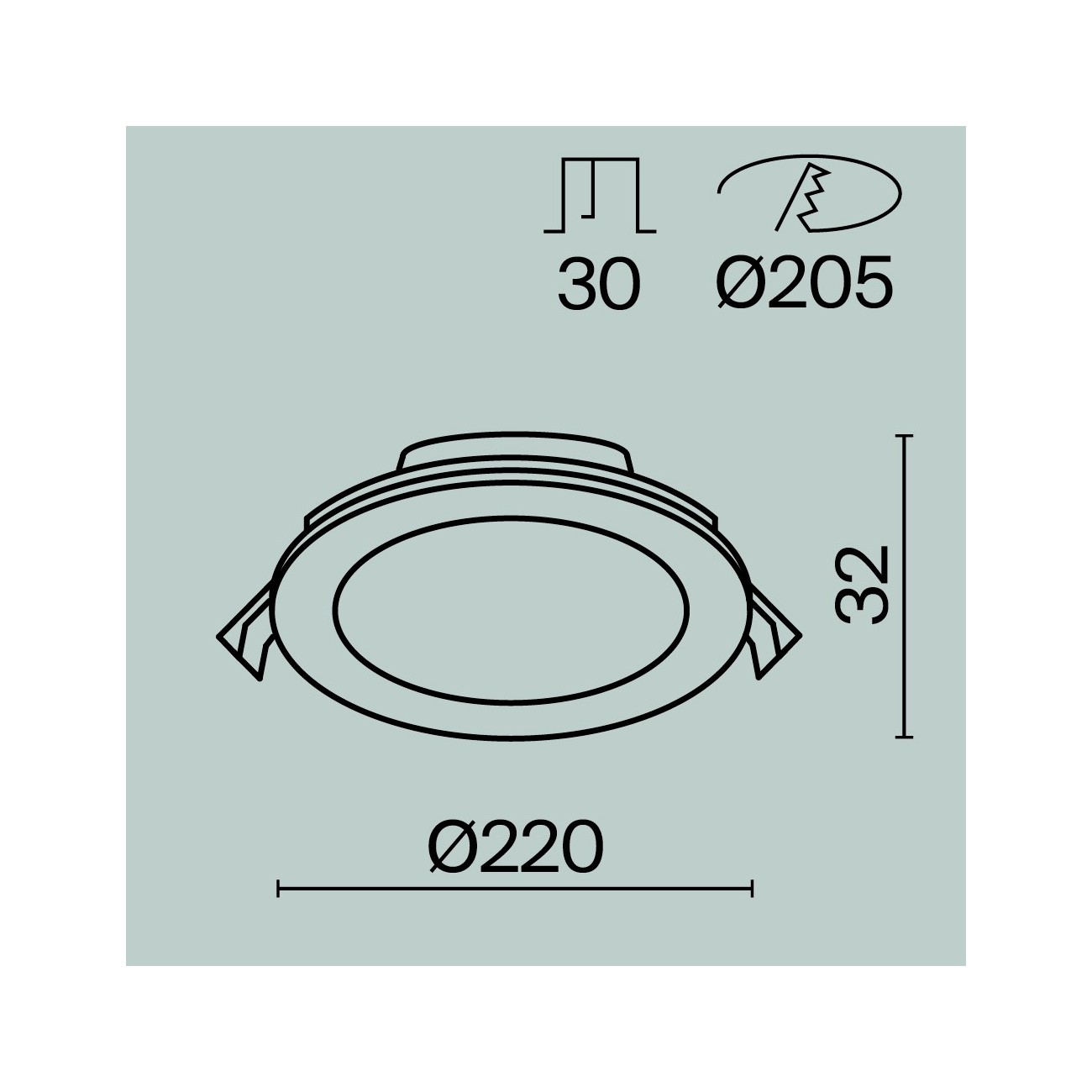 Maytoni Downlight Lampada da incasso Stockton