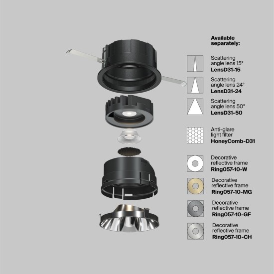 Maytoni Downlight Lampada da incasso Wise