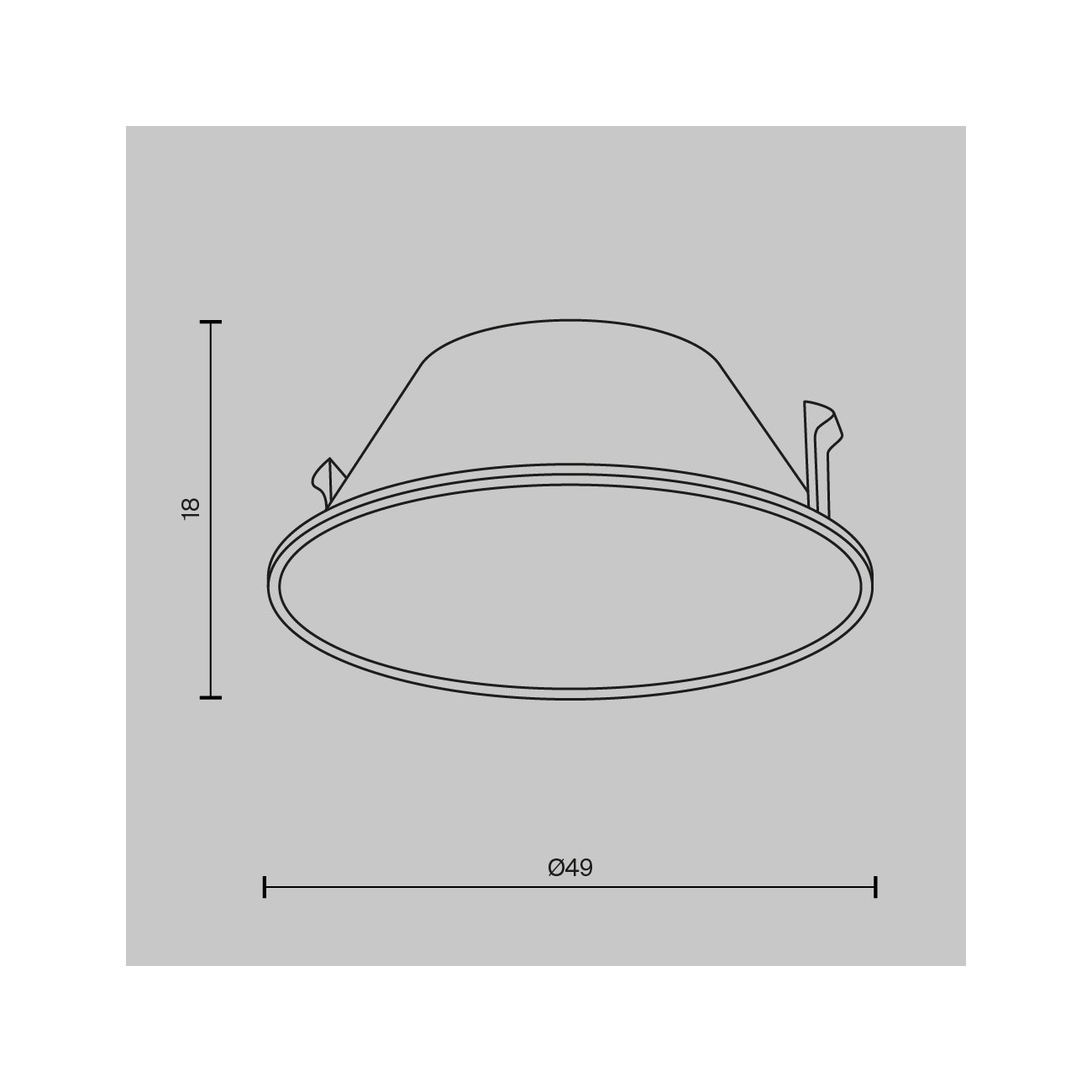 Maytoni Downlight Cornice per Lampada da incasso Wise