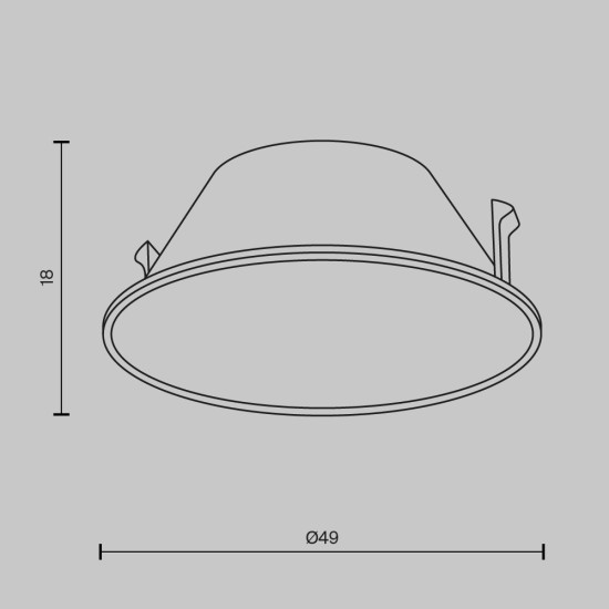 Maytoni Downlight Cornice per Lampada da incasso Wise