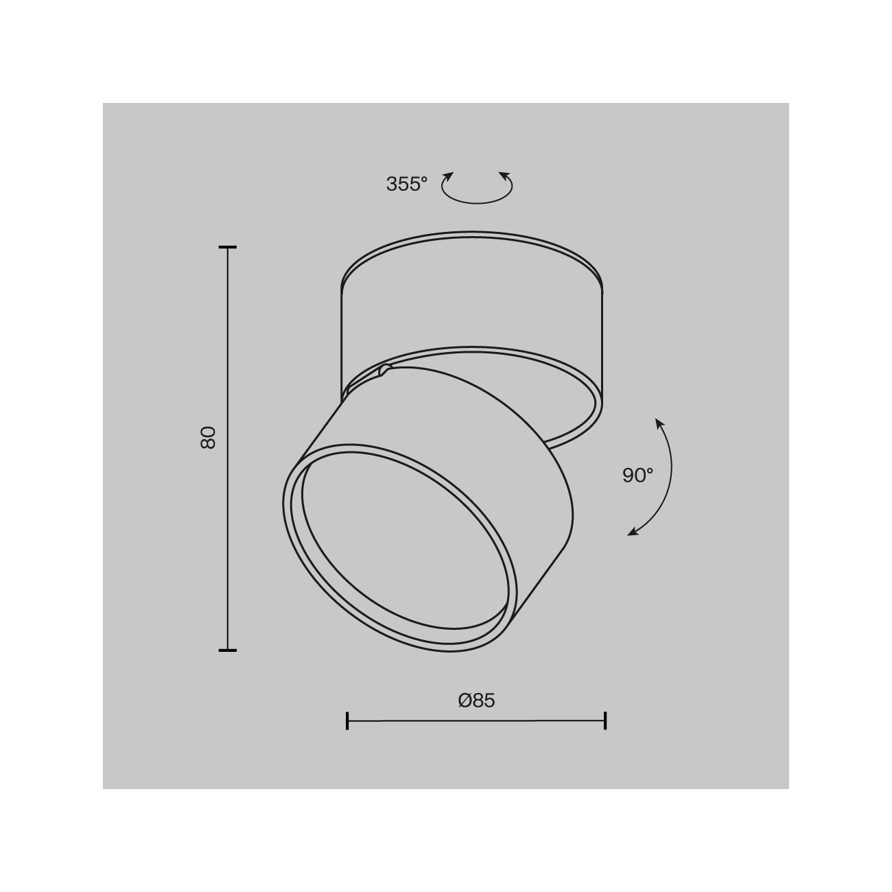 copie de Maytoni Ceiling Lampe Encassè Onda 4000K 12W