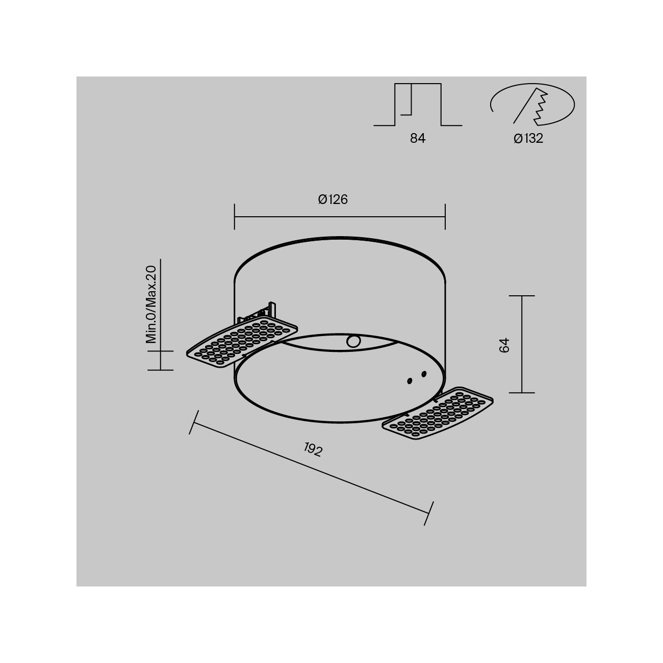Maytoni Ceiling Accessories for Roof lamp Zon