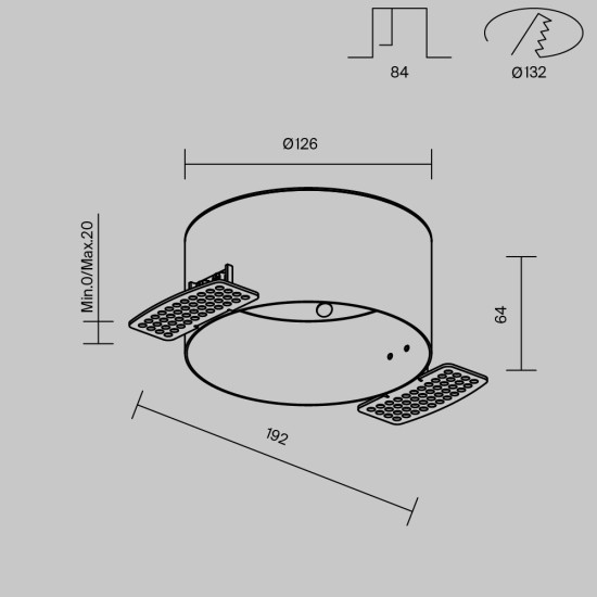 Maytoni Ceiling accessoire pour Lampe de Toit Zon