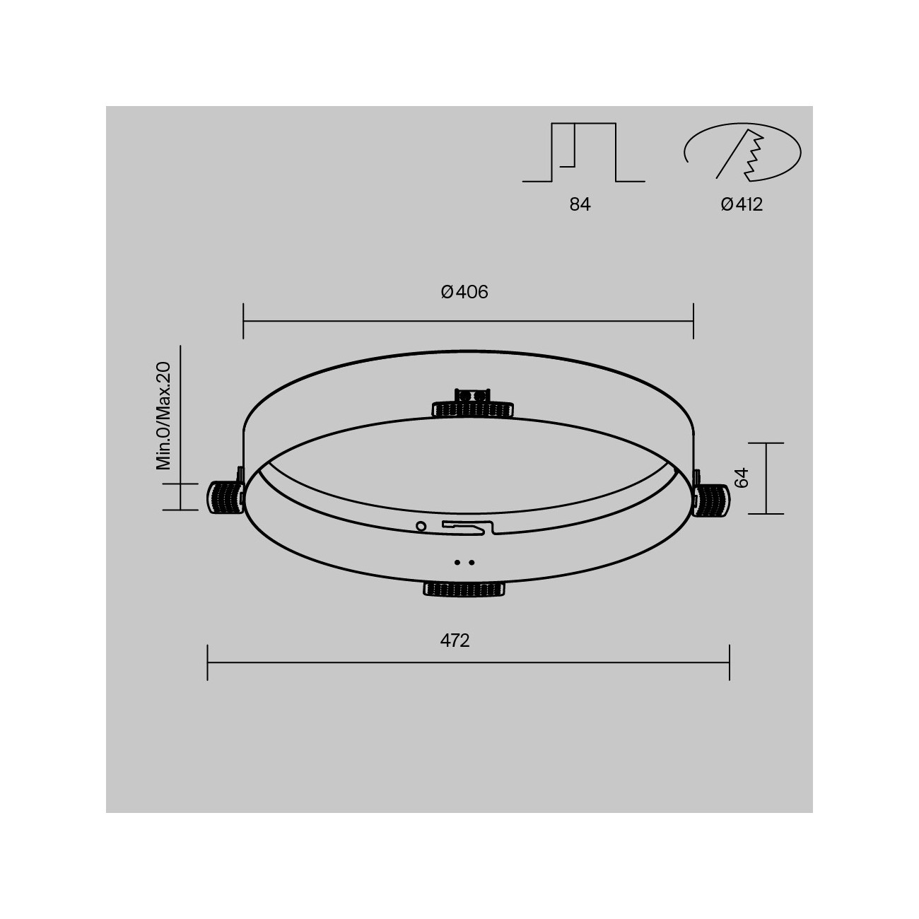 Maytoni Ceiling Accessories for Roof lamp Zon