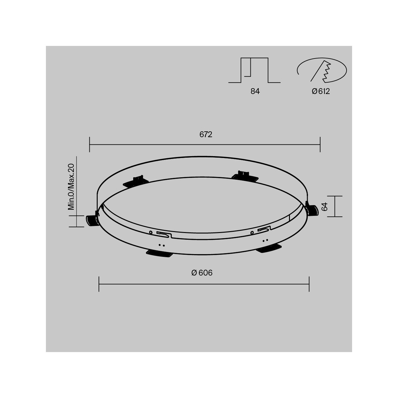 Maytoni Ceiling Accessories for Roof lamp Zon