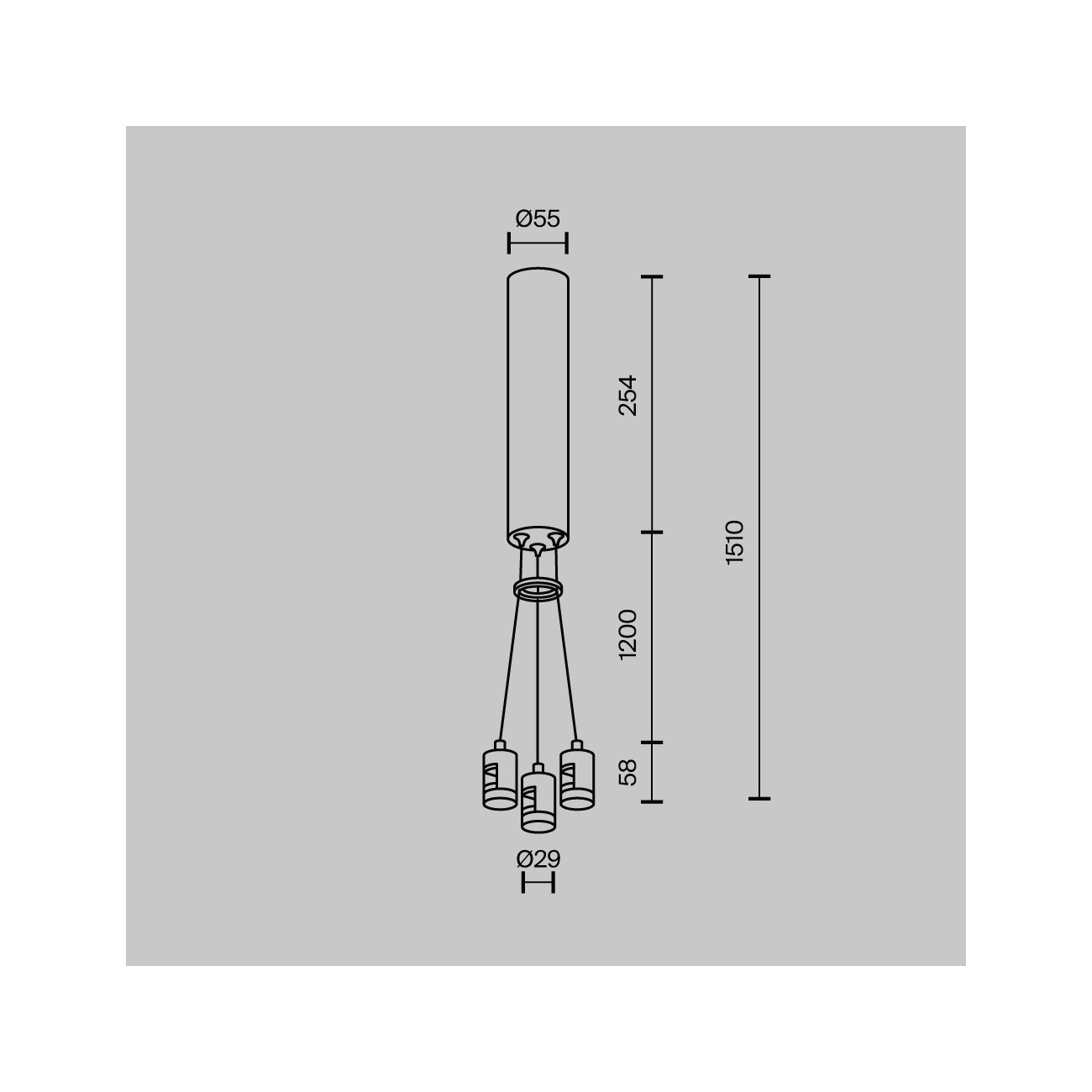 Maytoni Kit di Sospensione binario Tondo Flarity