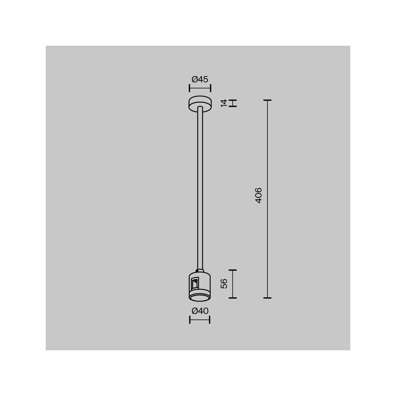 Maytoni 360 mm ceiling mount with power connector Flarity