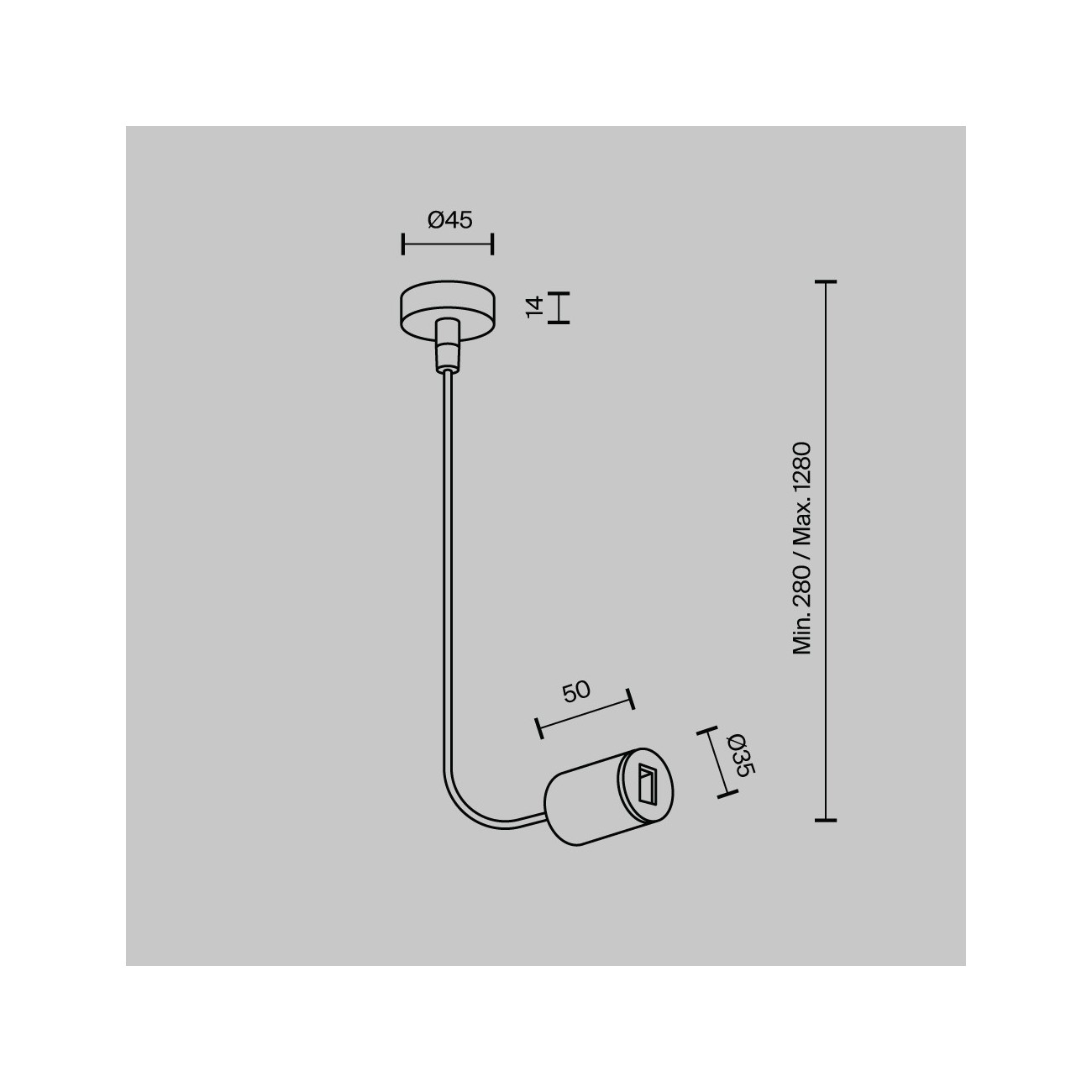 Maytoni side power input Flarity