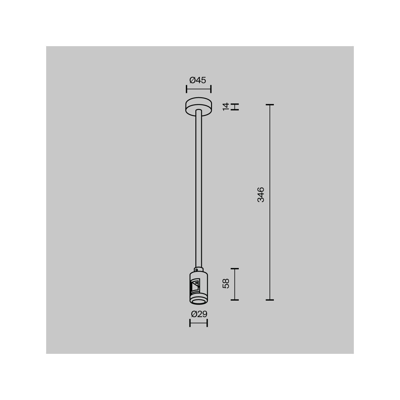 Maytoni 300 mm Fixation de plafond simple moyenne Flarity