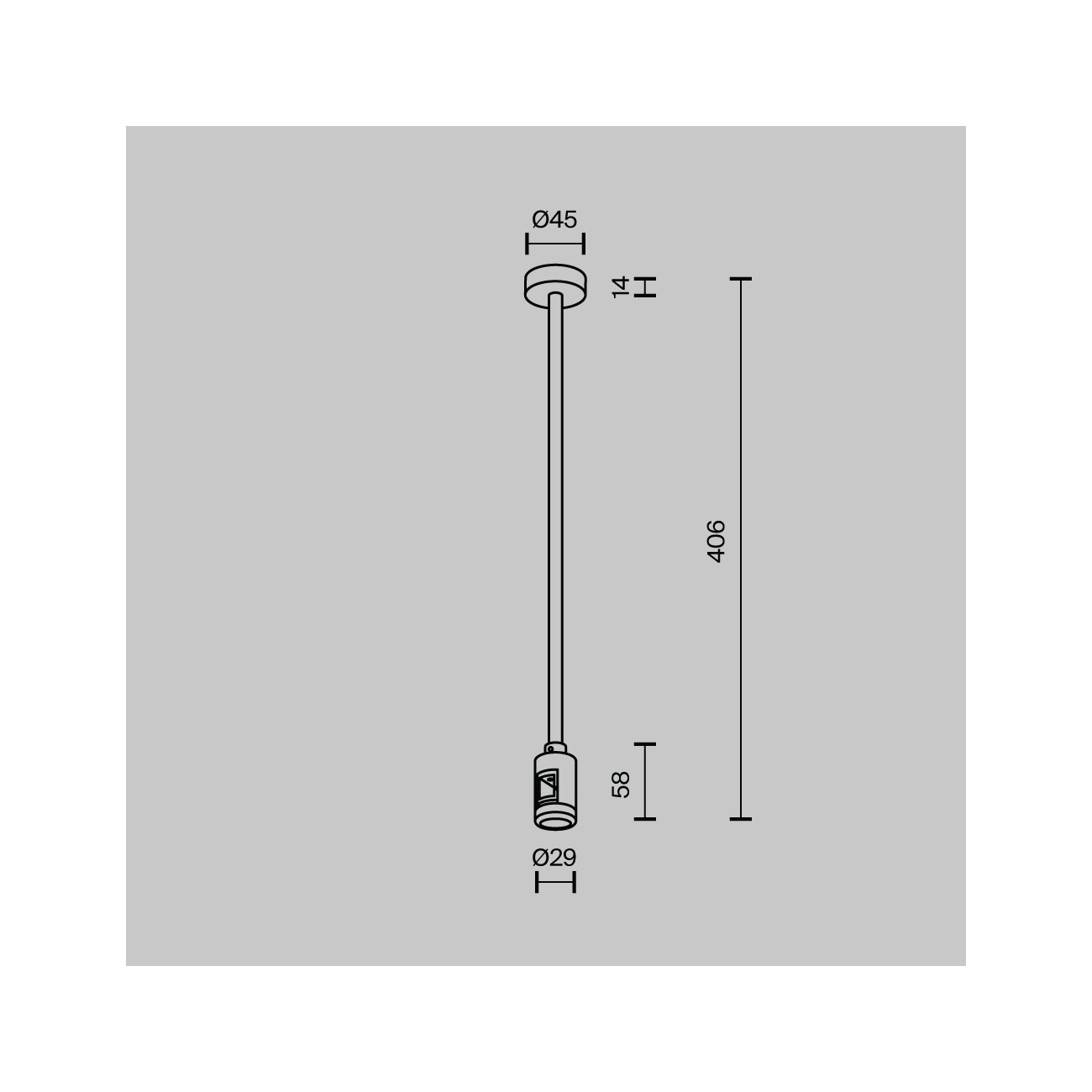 Maytoni fissaggio a soffitto Medium singolo di 360 mm Flarity