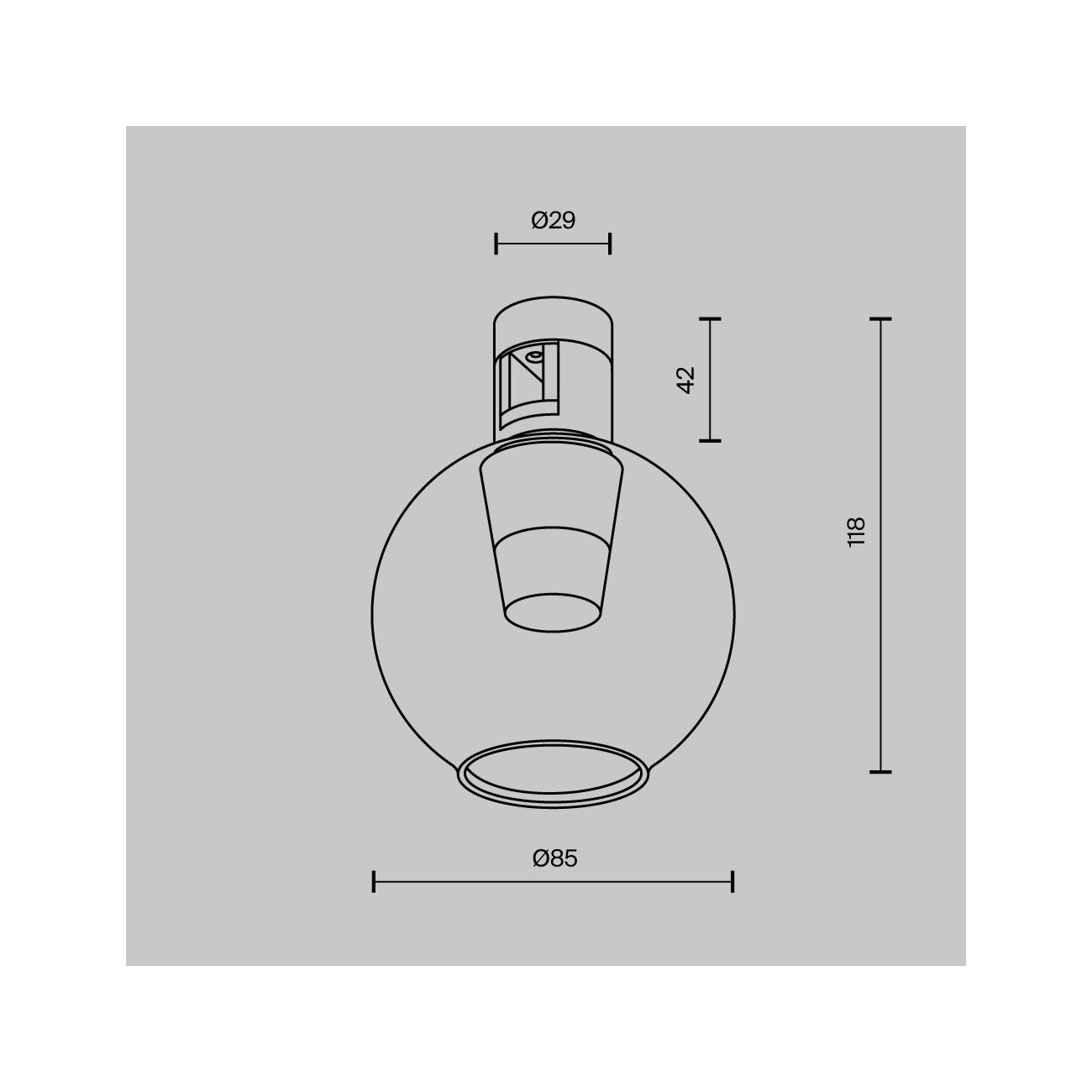 Maytoni Track lamp Bubble Flarity