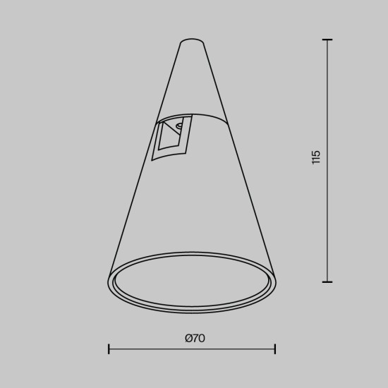 Maytoni Lampe sur rail Keila Flarity