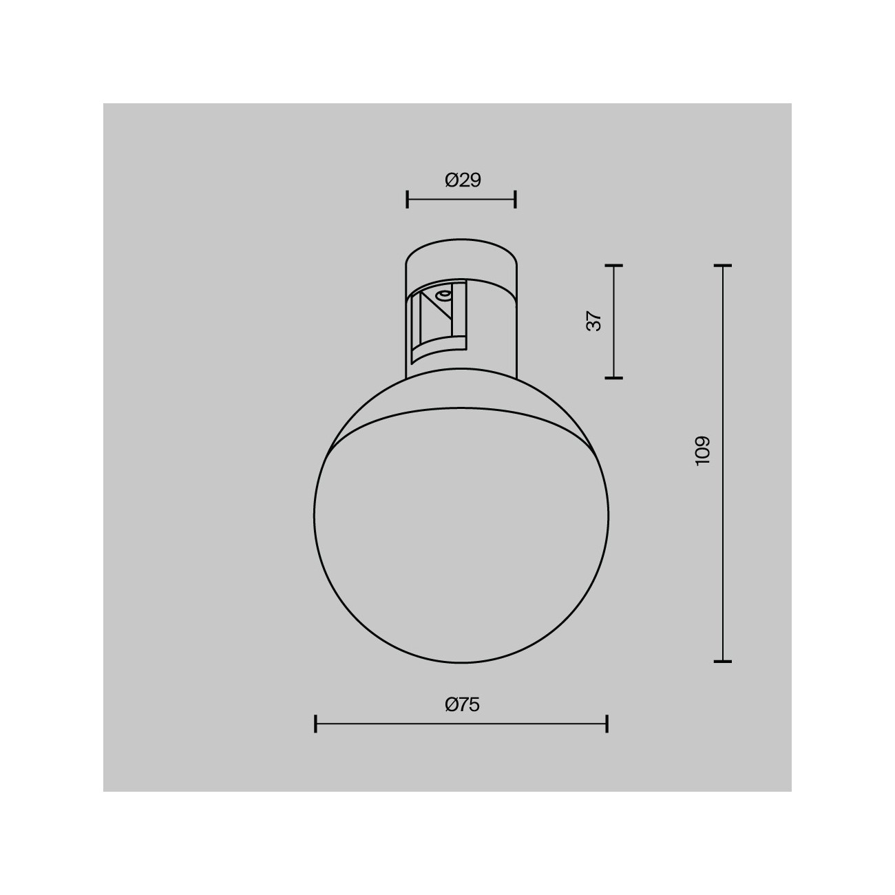 Maytoni Lampada da Binario Luna Flarity