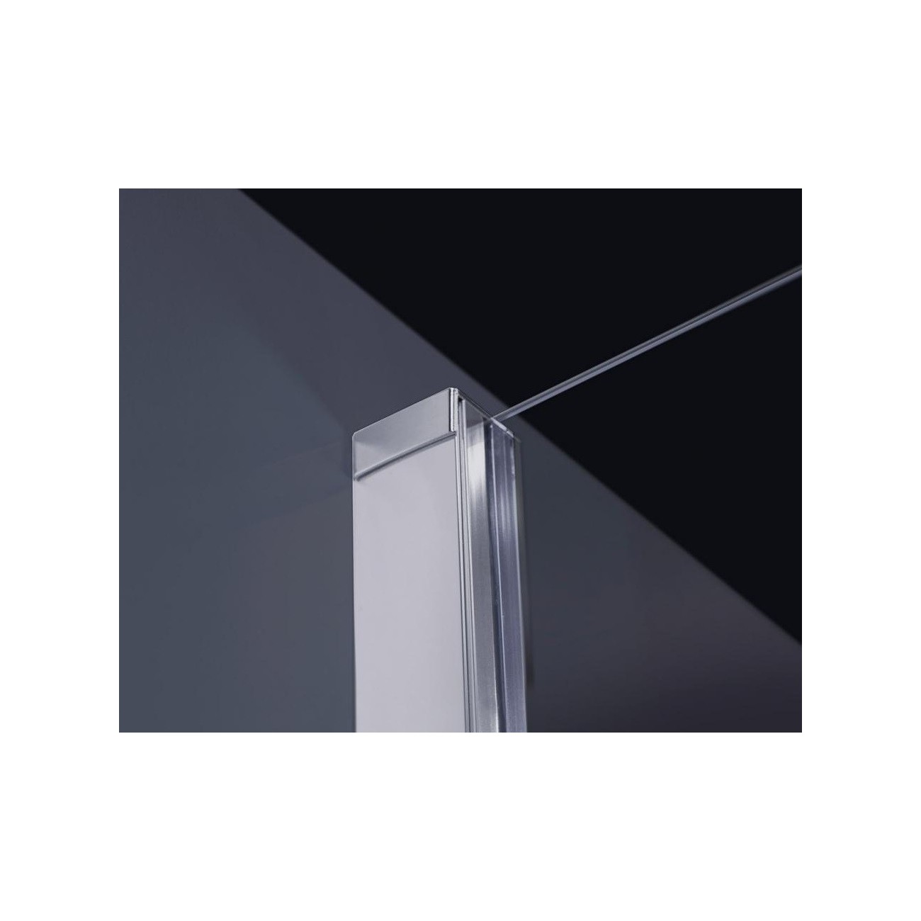 Glass 1989 Shower screen with support Soho